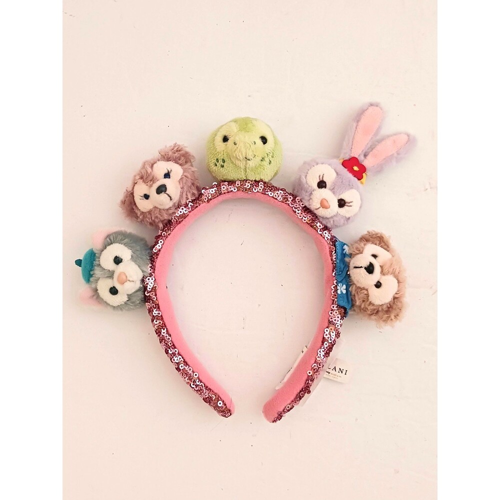NEW Disney Auluni Duffy & Friends Sequin Headband Olu Turtle Gelatoni Shelly